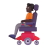 Person In Motorized Wheelchair 3d Dark icon