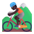 Person Mountain Biking 3d Dark icon