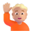 Person-Raising-Hand-3d-Medium-Light icon