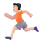 Person Running 3d Light icon