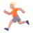 Person Running 3d Medium Light icon