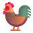 Rooster-3d icon