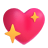 Sparkling-Heart-3d icon