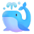 Spouting Whale 3d icon