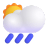 Sun Behind Rain Cloud 3d icon