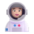 Woman Astronaut 3d Light icon