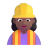 Woman Construction Worker 3d Medium Dark icon