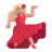 Woman Dancing 3d Medium Light icon