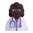 Woman-Health-Worker-3d-Dark icon