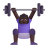 Woman-Lifting-Weights-3d-Dark icon