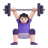 Woman-Lifting-Weights-3d-Light icon
