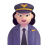 Woman-Pilot-3d-Light icon