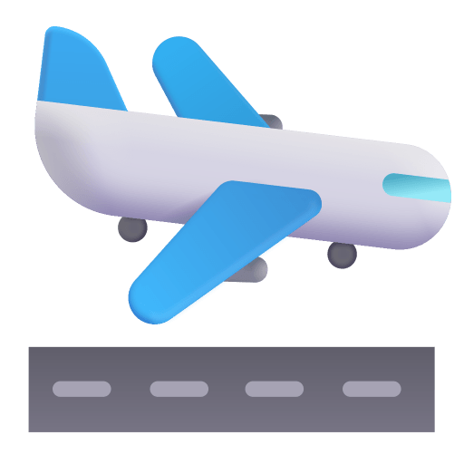 Airplane-Arrival-3d icon