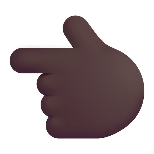 Backhand-Index-Pointing-Left-3d-Dark icon