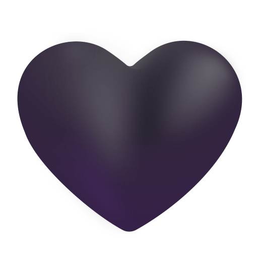 Black-Heart-3d icon
