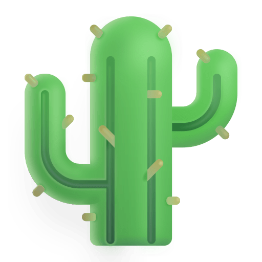 Cactus 3d icon