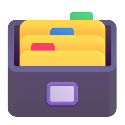 Card File Box 3d icon