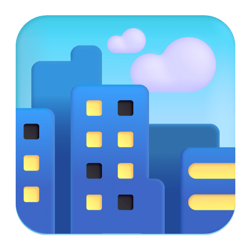 Cityscape-3d icon
