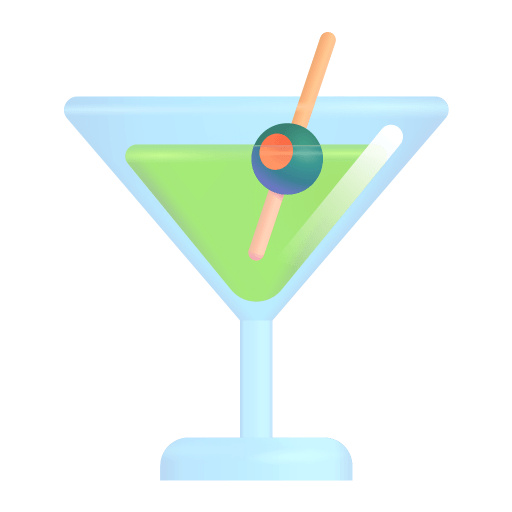 Cocktail-Glass-3d icon