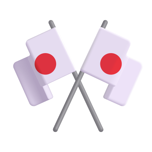 Crossed-Flags-3d icon