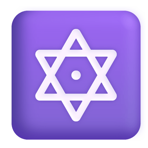 Dotted-Six-Pointed-Star-3d icon