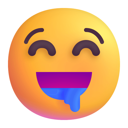 Drooling-Face-3d icon