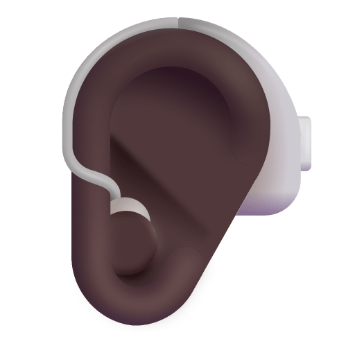 Ear-With-Hearing-Aid-3d-Dark icon