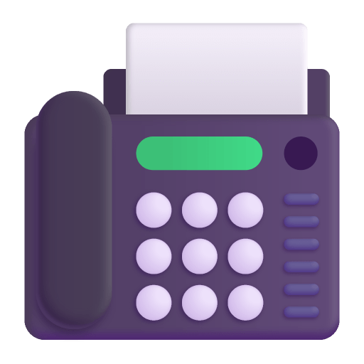 Fax-Machine-3d icon