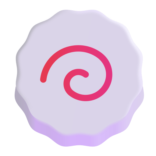 Fish Cake With Swirl 3d icon