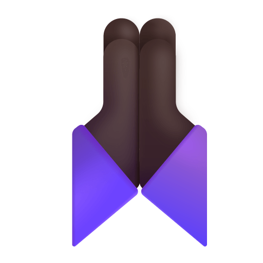 Folded-Hands-3d-Dark icon