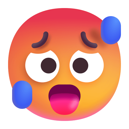 Fearful Face 3d Icon, FluentUI Emoji 3D Iconpack