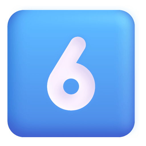 Keycap-6-3d icon