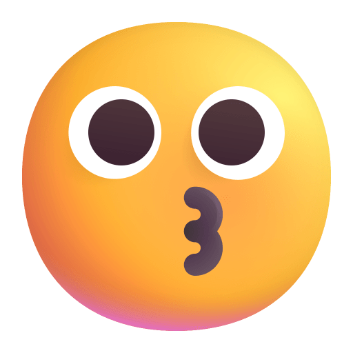 Kissing-Face-3d icon