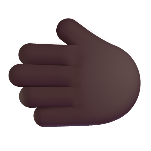 Leftwards-Hand-3d-Dark icon