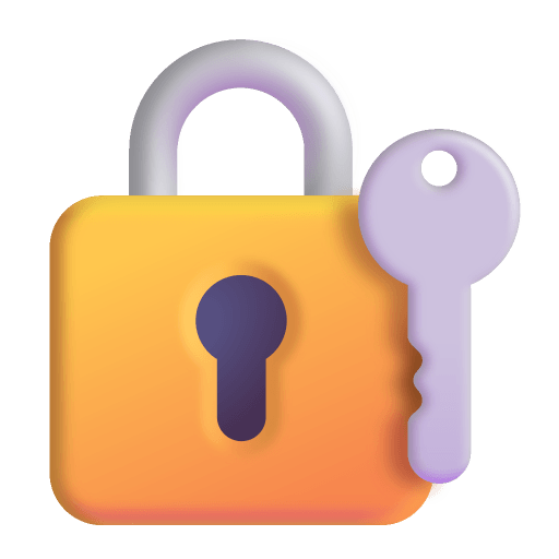 Locked-With-Key-3d icon