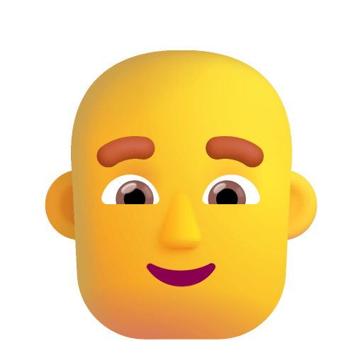 Man Bald 3d Default icon