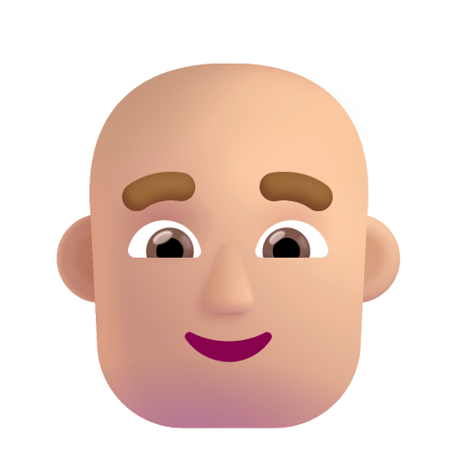 Man-Bald-3d-Medium-Light icon