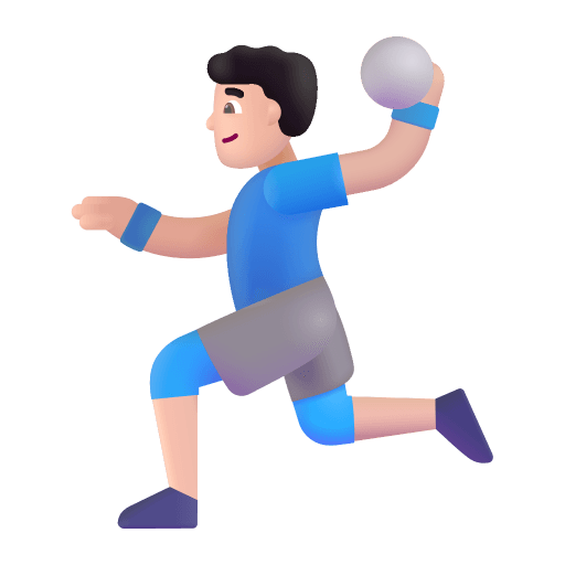 Man-Playing-Handball-3d-Light icon