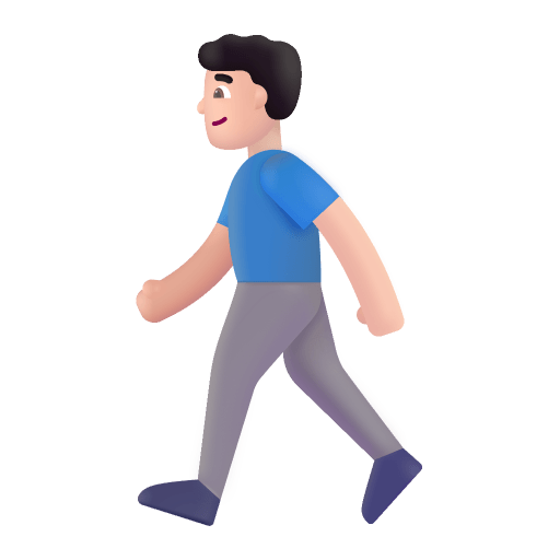 Man Walking 3d Light icon