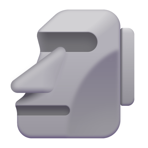 Moai 3d Icon, FluentUI Emoji 3D Iconpack