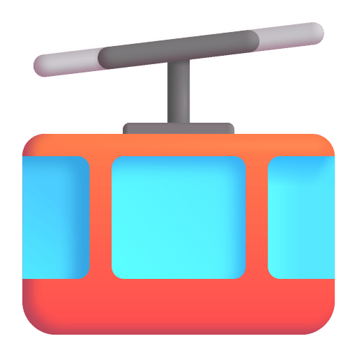 Mountain Cableway 3d icon
