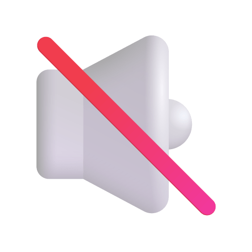 Muted-Speaker-3d icon