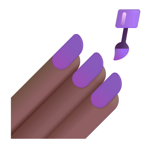 Nail-Polish-3d-Medium-Dark icon