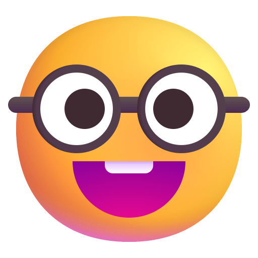 Nerd-Face-3d icon