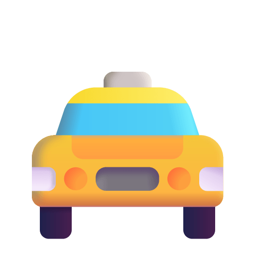 Oncoming-Taxi-3d icon