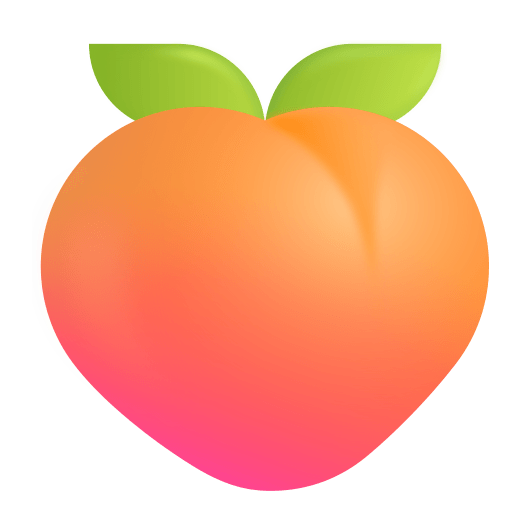 Peach-3d icon
