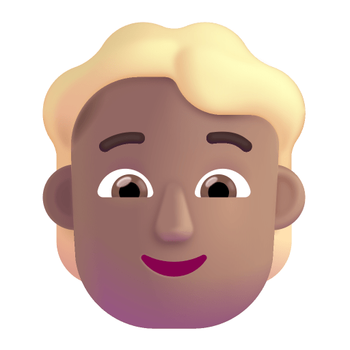 Person-Blonde-Hair-3d-Medium icon
