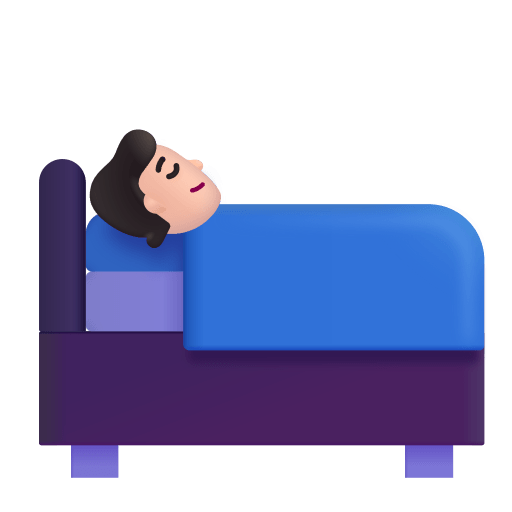 Person-In-Bed-3d-Light icon