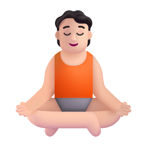 Person-In-Lotus-Position-3d-Light icon