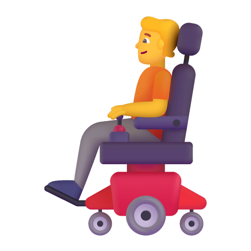 Person In Motorized Wheelchair 3d Default icon